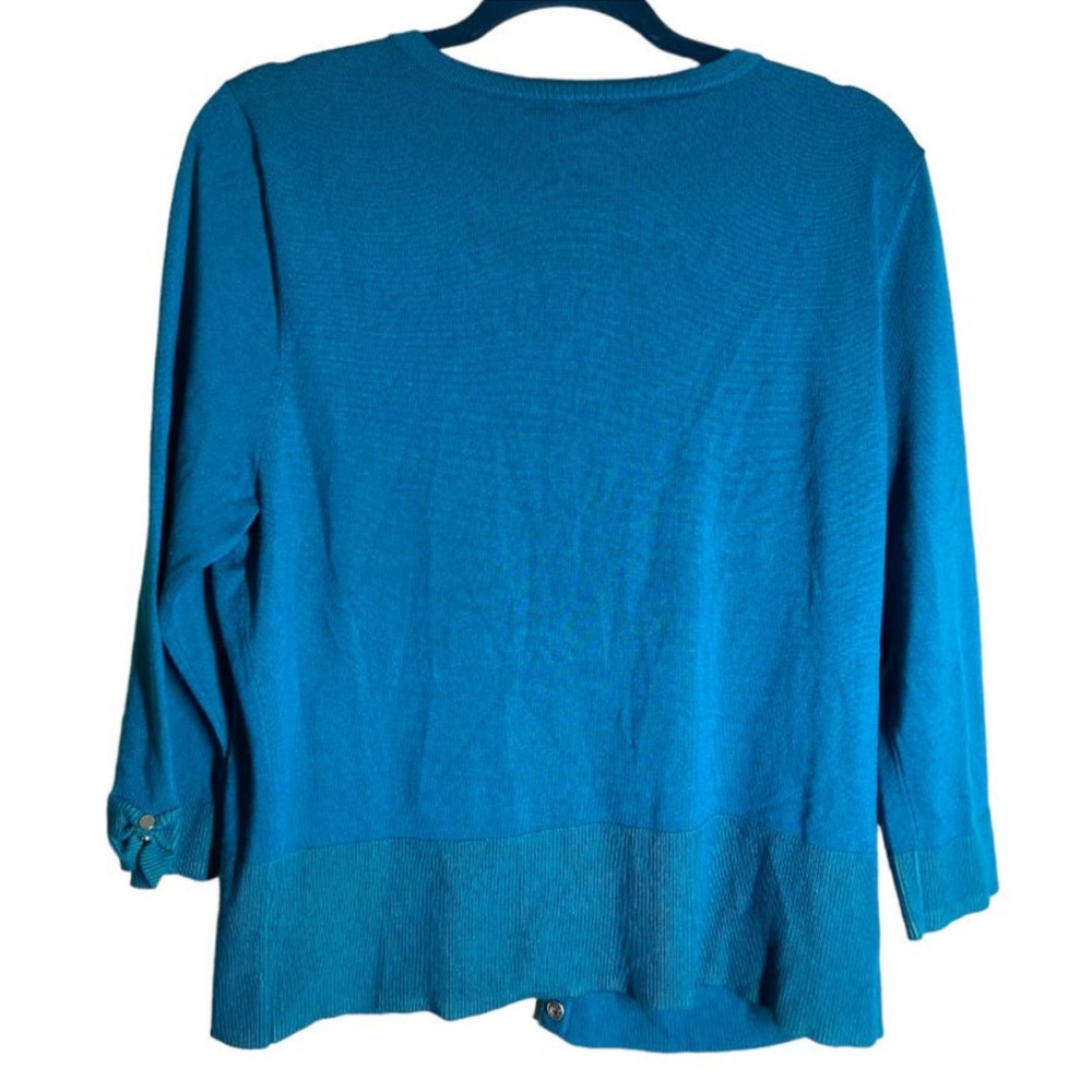 WHBM Teal Button-Up Women's Cardigan - Picture 4 of 4